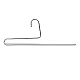  MAWA by Reston Lloyd Reverse Pantaloni Series Antiscivolo salvaspazio Style KH/35U Hanger Singolo Asta per Pantaloni, Silver, Ciascuno