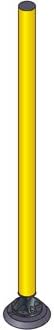 48 in. Yellow Gorilla Magnetic Post, Add On Kit