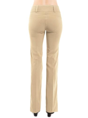 Image of Design by Olivia Women's Dress Pants Bootcut Work Slacks Stretch Office