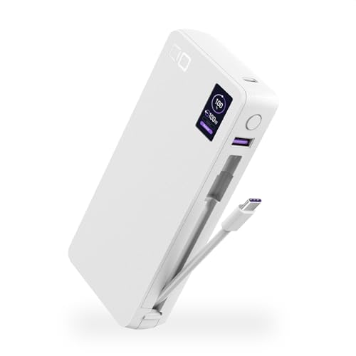 Amazon | CIO モバイルバッテリー 100W ケーブル内蔵 大容量 20000mAh