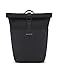 Produktbild Kapten & Son Rucksack Lund Basic All Black 14-16 L | Rolltop Rucksack Damen & Herren Schwarz | Handgepäck Rucksack mit 14'' Laptopfach | Vegan & Wasserabweisend