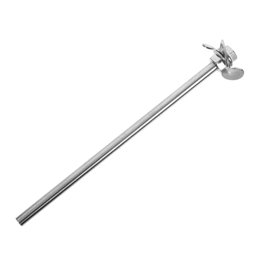 MUCKLILY 8x200mm Stainless Steel Mixing Paddle Stir Rod Stick Stirrer Chemistry Lab Stirrer Stir Bar
