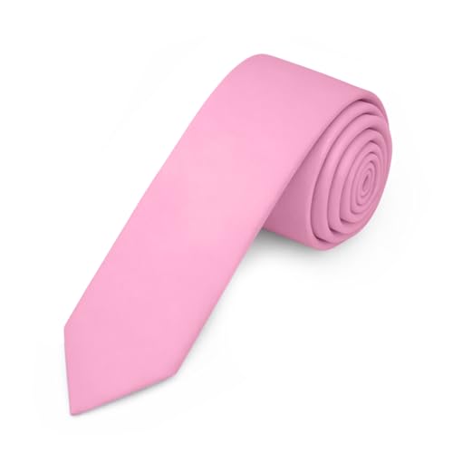 Image of Jacob Alexander Men's Skinny Width 2 inch Solid Color Tie