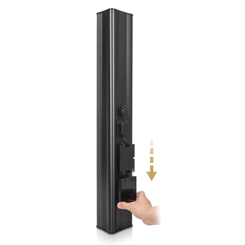 Altavoz de columna de matriz de línea compacto negro resistente a la intemperie 5
