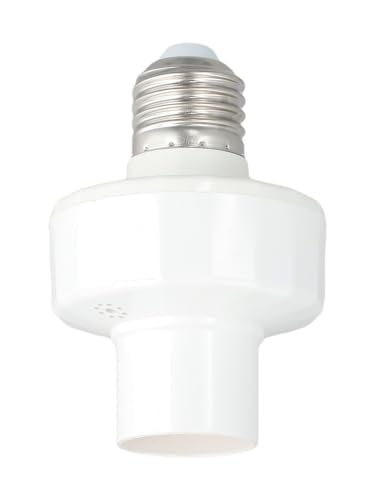NiuLumea Adaptador de bombilla E27 para lámpara para automatización del hogar, control de voz y acceso remoto, color blanco
