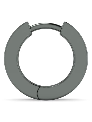Image of ORIONZ Hoop Earrings for Men & Boys (1 Piece) - 925 Sterling Silver - Gift for Birthday Anniversary - 18k Gold Plated Jewellery - Men Fashion