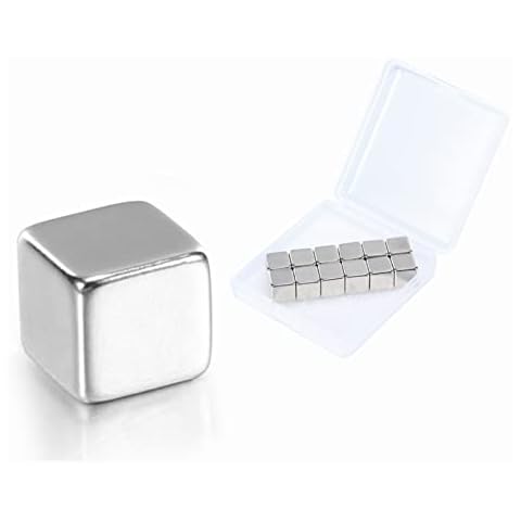 Wukong Magnets Strong,10x10x10mm | 25 Pack,Fridge Magnets, Strong Magnets for Office,Fridge and Whiteboard (0.39 * 0.39 * 0.39in) Cover