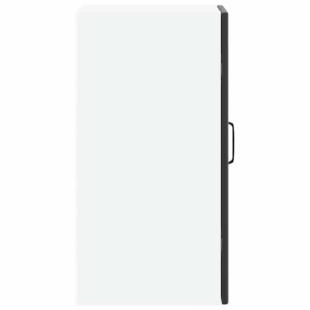 Armoire Murale de Cuisine Lucca Noir Bois d'ingénierie 30x31x60 cm Meuble Rangement Buffet vaisselier Placard étagère pour casseroles Vaisselle ustensiles