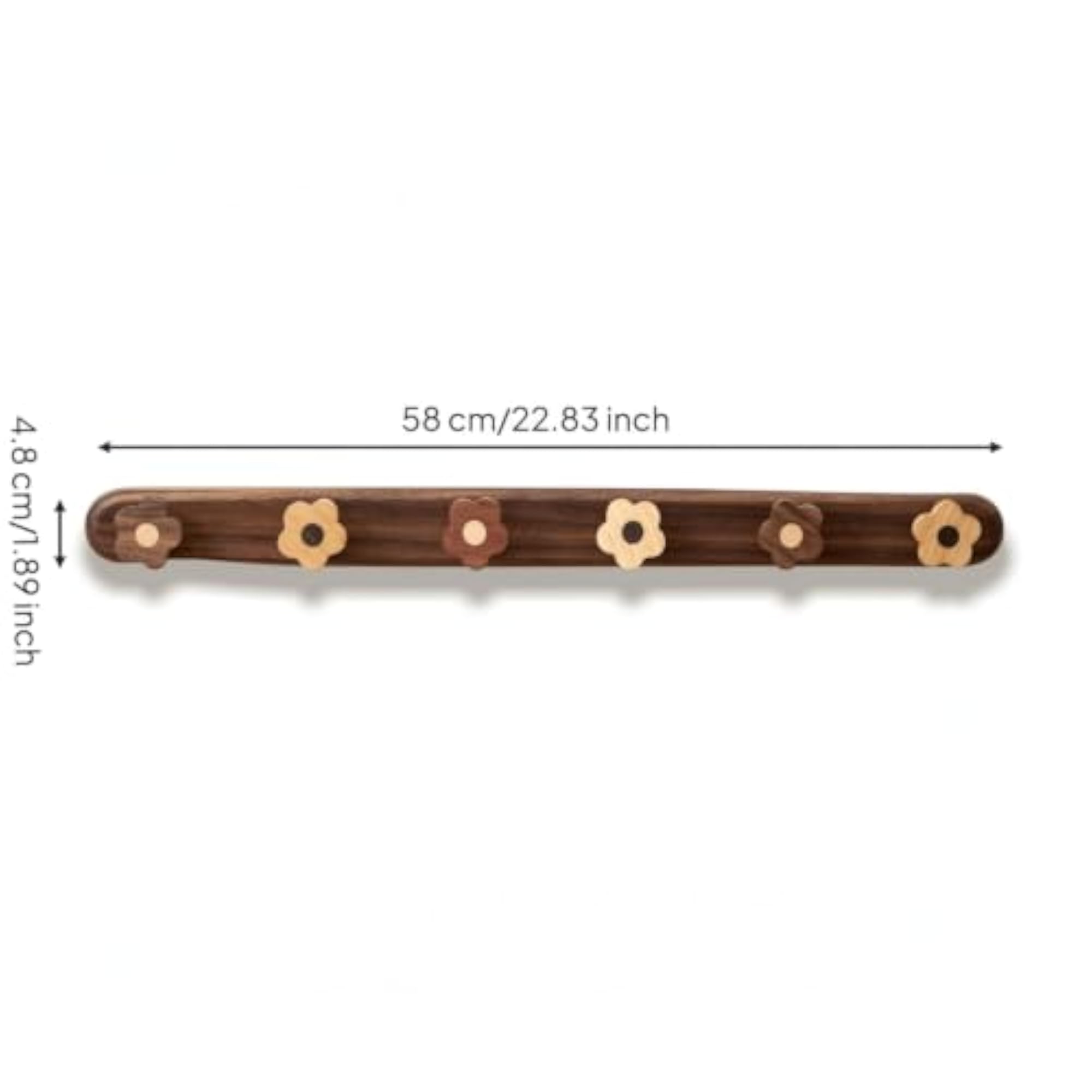 Decorative Flower Hooks Coat Rack