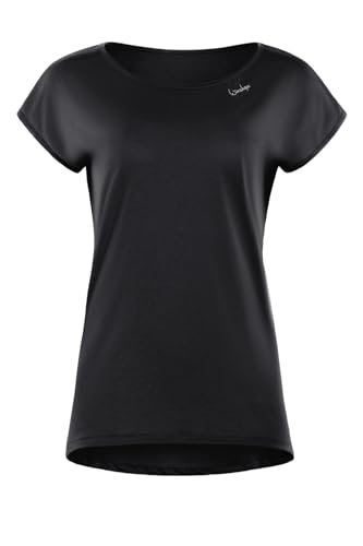Winshape Damen Ultra leichtes Modal-Kurzarmshirt mit abgerundetem Saum...