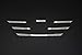For Renault Megane IV 2015-2020 Chrome 5-Piece Radiator Grill Strips Stainless Steel