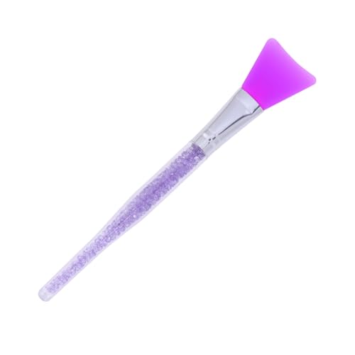 TOVINANNA Pennello Maschera Viso Professionale Morbido 6.50 Pollici Con Manico Trasparente in Cristallo Per Applicazione Precisa Di Maschere Peeling E Sieri Cura Pelle