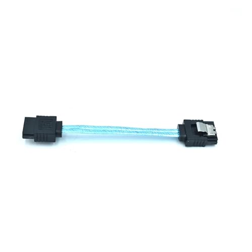 Cable SATA 3.0 flexible recto con bloqueo 10 cm miniatura 2