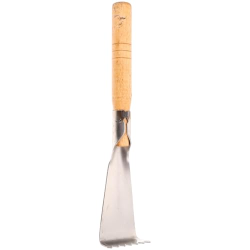 LOORGVEL Gemüsespaten Unkrautstecher mit Ergonomischem Holzgriff...