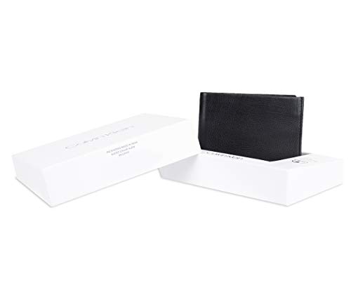 Calvin Klein Men's Leather RFID Minimalist Bifold Wallet