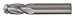 CLEVELAND Ball End Mill,Single End,5/64",Carbide C83515