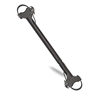 FISCHER Fahrradrahmenadapter, Variabler Adapter für sicheren und praktischen Fahrradtransport, passend für Rohre bis 6 cm Durchmesser, Abstand bis 65 cm zwischen Sattelstütze und Lenker, schwarz