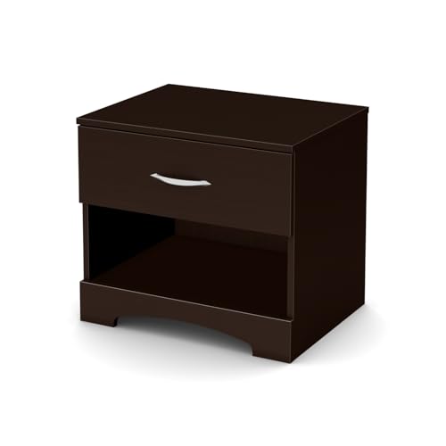South Shore Step One 1-Drawer Nightstand, Chocolate