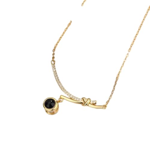 Collier de projection personnalisé en argent S925, le pendentif photo idéal contre la distance