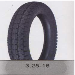 RPL 3.25-16 Trazan Rear Tyre for Java Yezdi (Black)