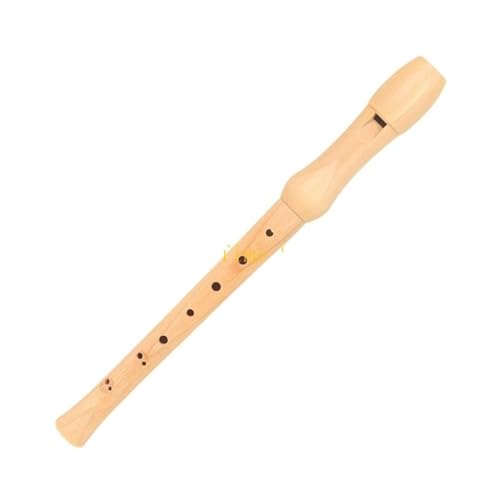 flauta de agudos Flauta dulce soprano descendente de 8 agujeros con varilla limpieza, flauta británica alemana(British C for key)