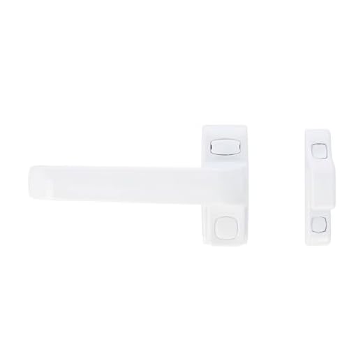 Amig - Manilla de Bloqueo para Puertas y Ventanas Mod. GAMMA | 122 x 70 mm | Roseta | Izquierda | Puertas de Interior y Ventanas | Sin Cuadradillo | Aluminio Blanco