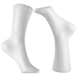 Zerodeko Shoe 2Pcs Foot Mannequin for Socks Bracelet Shoes Dress Display Plastic Feet Ankle Model Stocking Molds Shoes Jewelry Stand Support for Shop Home Ankle Bracelet Ankle Bracelet