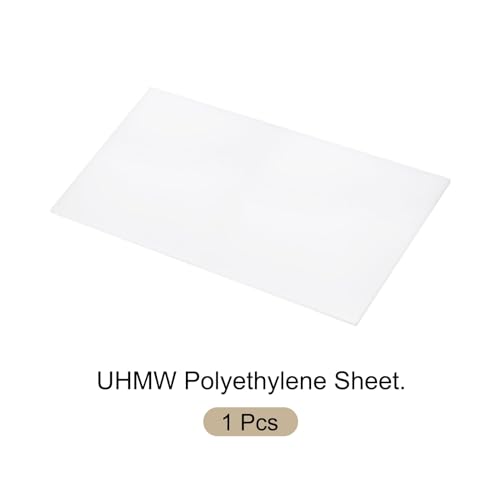 Image of 6 x 12 Inch UHMW Polyethylene Sheets, 1 /8 Inch Thick Ultra High Molecular Weight White Plastic Sheet [for Home, Industrial]