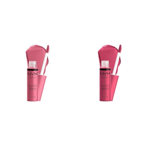 NYX Butter Gloss Lip Gloss 2-Pack - Angel Food Cake & Strawberry ...