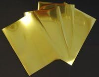 Inkjet Printable Glossy Metallic Gold Mirror Film 100 Micron 5 A4 Sheets