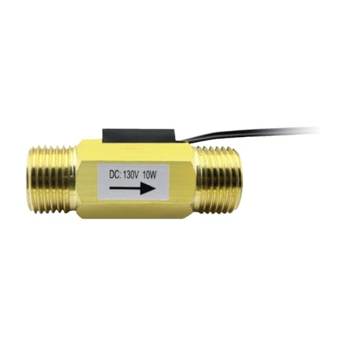 Válvula de flujo rosca macho con interruptor latón de 1/2 pulgada SEN-ZL21W para tubería