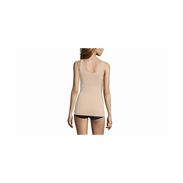 Maidenform-Womens-Tame-Your-Tummy-Tank Maidenform womens Tame Your Tummy Tank Shapewear Top, Transparent, Medium US
