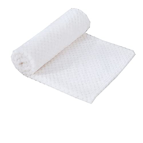 AORUI Manta acogedora para perro, manta cálida y suave para mascotas, lavable, manta cómoda para mascotas, gatos, colchoneta para dormir, para camas, suelos, coches, sofás, 70 x 100 cm, color blanco