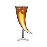 RJFGIDEM Taza creativa con forma de luna, taza de cuerno de toro, taza de cóctel personalizada, copas de vino tinto para bar, fiesta, 426.7 ml