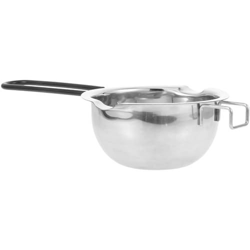 EPIGEIST Olla de Acero Inoxidable para Derretir Mantequilla Queso Chocolate y Cera Olla de Baño María con Mango Resistente al Calor para Cocina y Manualidades Casa