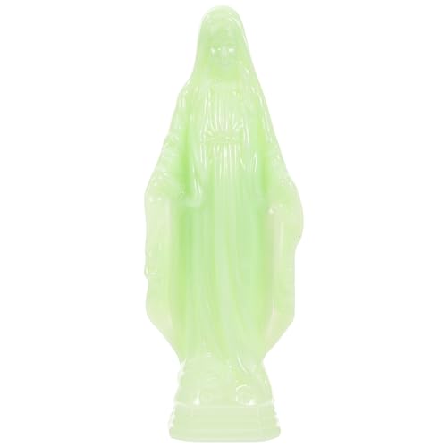 Kichvoe Statue De La Vierge Marie Lumineuse Mère Marie Figurine Qui Brille dans Marie Dame De Grâce Statuette Sculpture Catholique Ornement De Bureau pour...