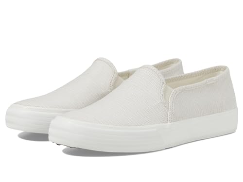 Image of Keds Womens Double Decker Canvas Slip On Sneakers Shoes Casual - Black