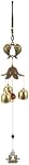 UPKOCH Wind Chime Decoration Metal Hanging Bell for Patio Balcony Garden and Outdoor Decor 2.36 X 2.36 X 18.50 in Hanging Wind Bell for Holiday Parties