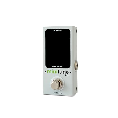 GK-70 MiniTune – Compact Chromatic Tuner Pedal for Guitar & Bass, LED Display, True Bypass, Fast & Accurate Mini Pedalboard Tuner - Les Beatles, Paul McCartney, John Lennon, RIngo Starr, George Harrison GK-70 MiniTune – Compact Chromatic Tuner Pedal for Guitar & Bass, LED Display, True Bypass, Fast & Accurate Mini Pedalboard Tuner