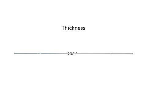 Online Plastic Supply Acrylic Plexiglass Sheet 1/4" X 24" X 36" - Clear #TOP2