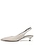 Franco Sarto Womens Marlow Slingback Kitten Heel Chalk White Leather 8 W