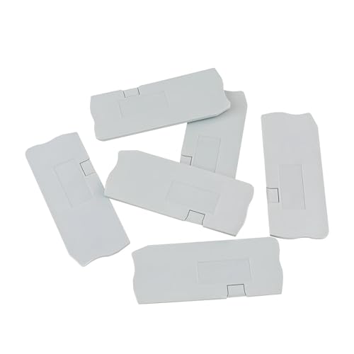 Plaques d'extrémité D-ST4-TWIN pour borniers rail DIN lot de 100 caches aluminium