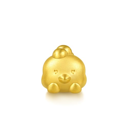 Image of CHOW SANG SANG 999 24K Gold Charme Cute Adorable Mini Chinese Zodiac Rooster charm bracelet for Women & Men 17cm 95968C