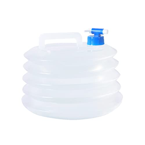 LIOOBO Folding Water Container Water Storage Outdoor Bucket Water Bag 5l Bucket White Fold Container re-usable Hiking Water Bag