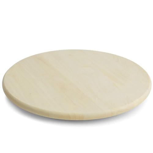 Image of Woodard & Charles Round Lazy Susan Turntable with Stainless Steel Ball Bearing Mechanism (Whitewash) ★★Pack of 6★★