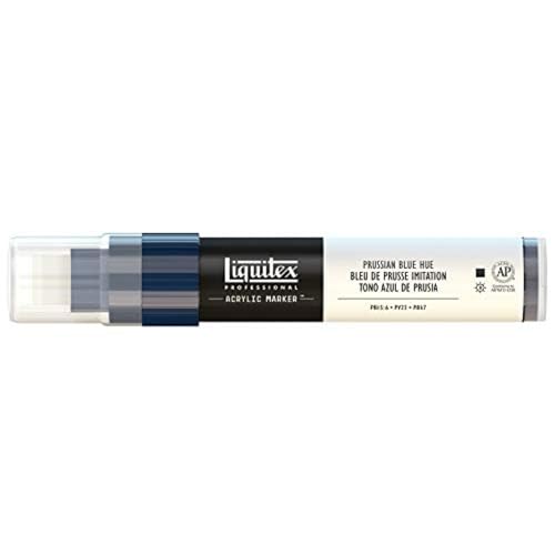 Marqueur peinture Liquitex 00027 bleu de Prusse pointe large biseautée 8-15 mm pour street art