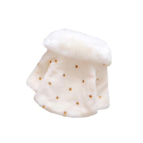 Fashion Girls Furry Collar Cape Coat Thick Cotton Outwear for Daily Wear and Parties Suitable for Ages Years