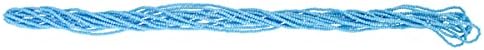 Czech Glass Seed Beads 12/0 (1.9mm Diameter) Strung Opaque Light Blue DIY Jewelry Making Beads - 500g Bulk Bag by Preciosa (Jablonex)