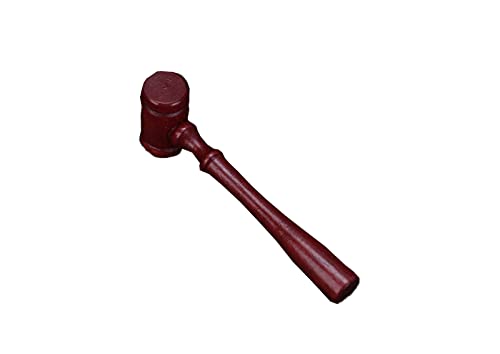 10 Pieces Mini Wooden Hammers Mallets Party Favors Home Decorations Supplies (Dark Red) #TOP4