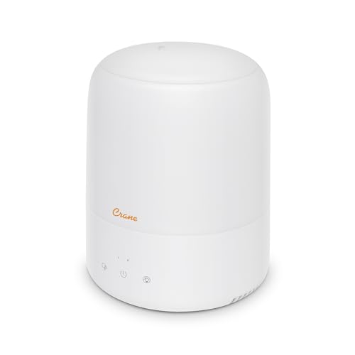Crane Top Fill Mini Humidifier for Bedroom and Nursery 3-In-1 Essential Oil Diffuser Sleep Light 0.5 Gallon Baby Humidifier by Crane - Image 2